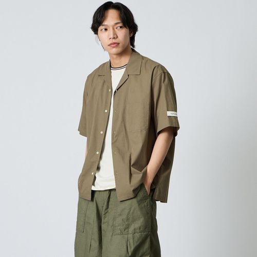 ダントン 近年モデル ゆったり ベージュ バンドカラー 長袖シャツ 日本 