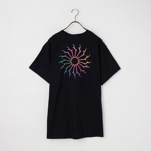 ChahChah [チャーチャー] フラワー刺繍ショートスリーブTシャツ [CC
