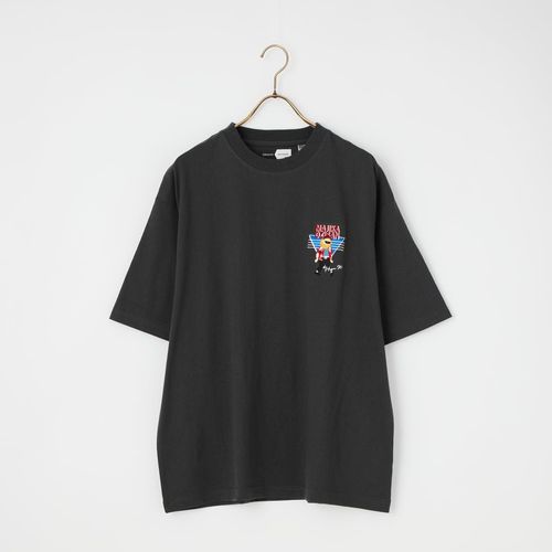 ChahChah [チャーチャー] フラワー刺繍ショートスリーブTシャツ [CC