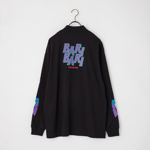 SHIDEN 紫電 mesh long shutsメッシュカットソー　M SHIDEN [シデン] メッシュロングスリーブモックネックTシャツ [TY666
