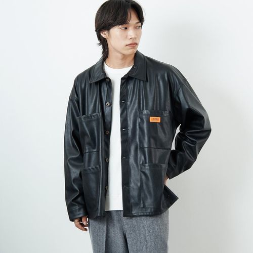 SLICK [スリック] シンセティックレザートラッカージャケット [5111047