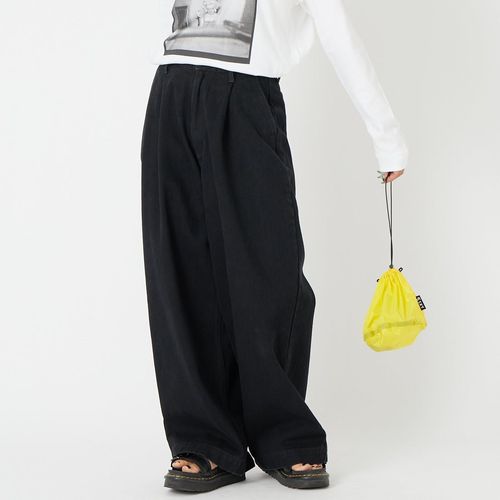 CLOCHE [クロシェ] ドライツイルワイドストレートパンツ [61286512