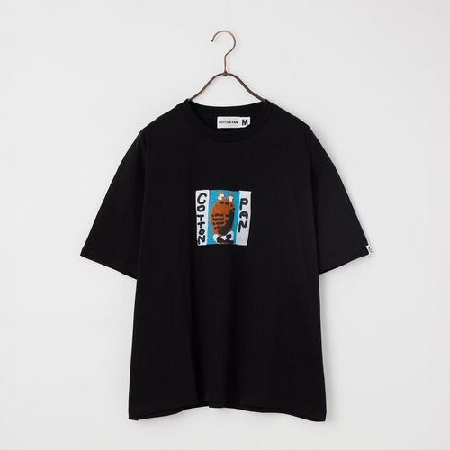 ChahChah [チャーチャー] フラワー刺繍ショートスリーブTシャツ [CC