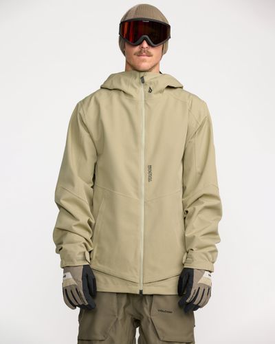 OUTLET】VOLCOM Mens Guch Stretch Gore Jacket - Chestnut Brown