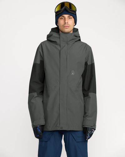 OUTLET】VOLCOM Mens Guide Gore-Tex Jacket - Stone