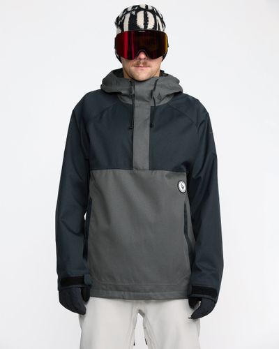 OUTLET】VOLCOM Mens Longo Pullover Jacket - Black