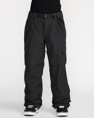 【新古品/アウトレット】 VOLCOM 女性用 ブラック フレアパンツ M/M OUTLET】VOLCOM Womens Hallen Pants - Black