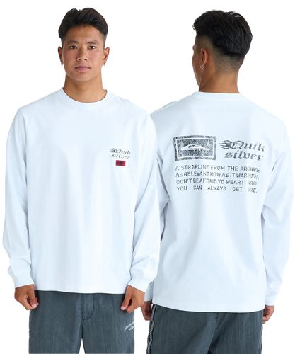 OUTLET FAMILY SALE】Quiksilver メンズ TC VERTICAL LOGO LT 長袖Tシャツ