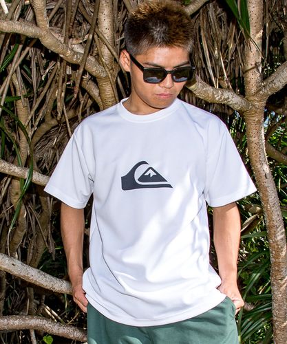 OUTLET】QUIKSILVER メンズ COMP LOGO SS 半袖ラッシュガード サーフT