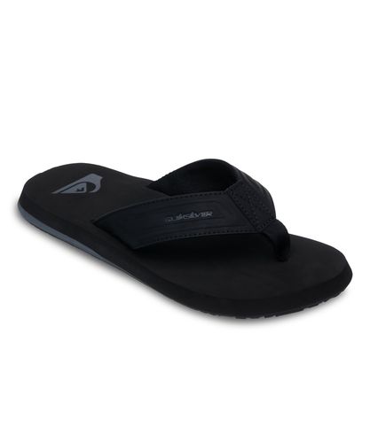 QUIKSILVER メンズ CARVER NUBUCK 26 ヴィーガンヌバックレザ―サンダル