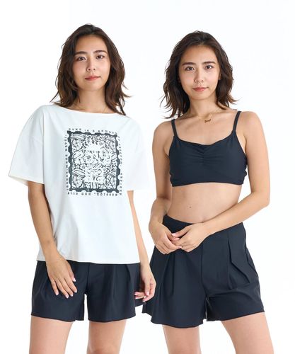OUTLET】ROXY HAZE WIND ラッシュT＆ボードショーツ セット【2026年春