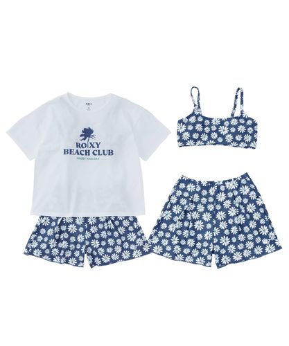 OUTLET】ROXY キッズ MORNING FLOWER CROP TOP SET ビキニ セット 水着