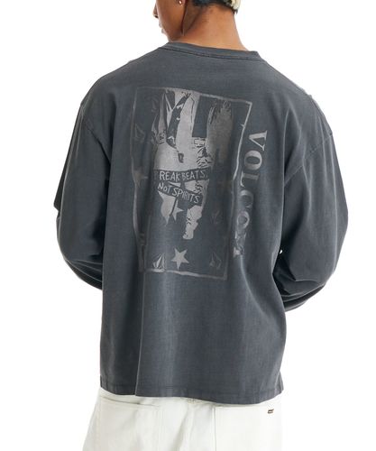 OUTLET】VOLCOM LONG SLEEVE MOCK NECK TEE - COLLAGE