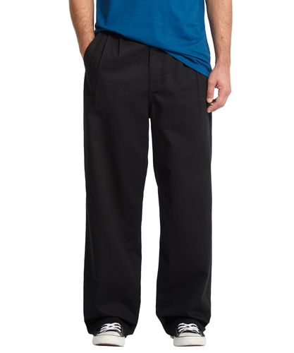VOLCOM ブラックパンツ サイズ34. Lサイズ OUTLET FAMILY SALE】VOLCOM メンズ BAGGOS PLEAT PANT ロングパンツ