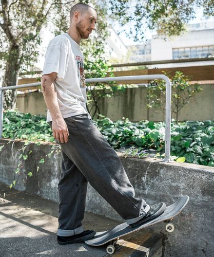 OUTLET】VOLCOM Mens Nwrk Baggy Pants - Black