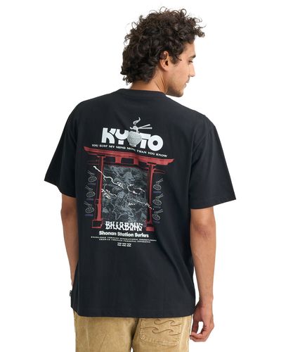 OUTLET】BILLABONG メンズ 【BB GALLERY】 OSAKA CASTLE Tシャツ【OVER