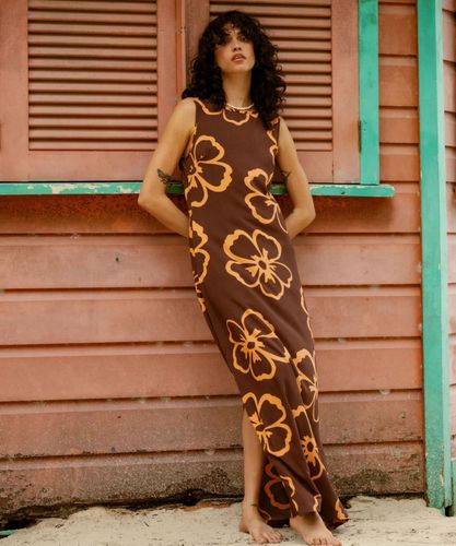 バンビ　シビラ 定価7万 ランドスケープワンピース 絵画 M 近年モデル BILLABONG ウィメンズ【DES. Tropiques】 SOLAR BABE MIDI ワンピース