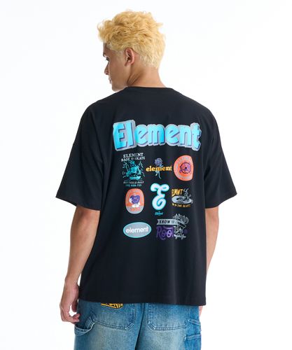 OUTLET】ELEMENT メンズ 24 TEPPEN SS Tシャツ BLK 【2024年秋冬モデル】