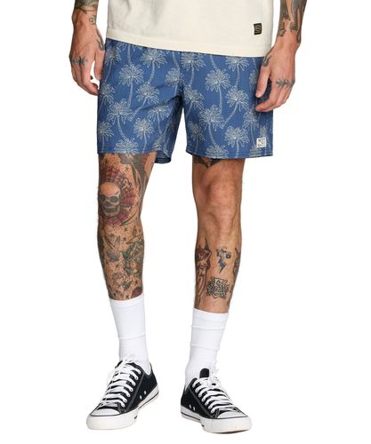 RVCA メンズ EXOTICA SEERSUCKER ELASTIC 17 ボードショーツ 【2026年