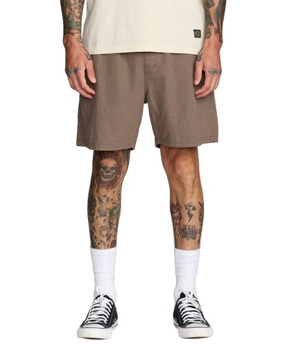RVCA メンズ EXOTICA SEERSUCKER ELASTIC 17 ボードショーツ 【2026年