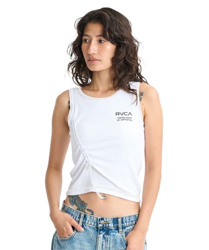 OUTLET FAMILY SALE】RVCA レディース KINNEY RIB TANK TOP タンク