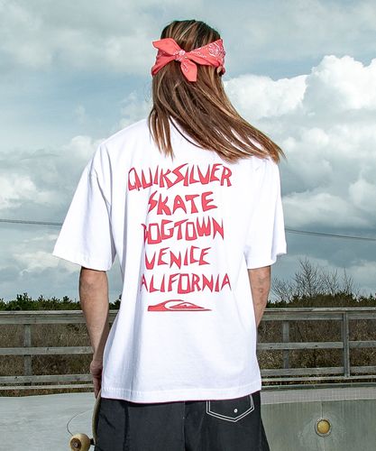 OUTLET】メンズ DTQS ARC CROSS LOGO ST 半袖Tシャツ 接触冷感 速乾