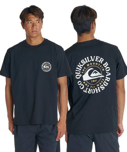 QUIKSILVER メンズ SURF CO ST 半袖Tシャツ バックプリント ルーズ