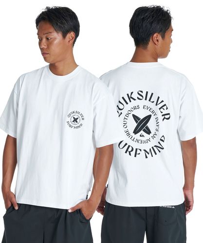 QUIKSILVER メンズ SURF CO ST 半袖Tシャツ バックプリント ルーズ