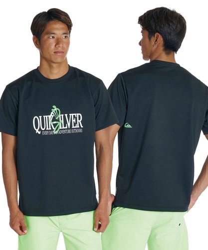 QUIKSILVER メンズ URBAN LOGO SS 半袖Tシャツ 速乾 UPF50+ ドライ