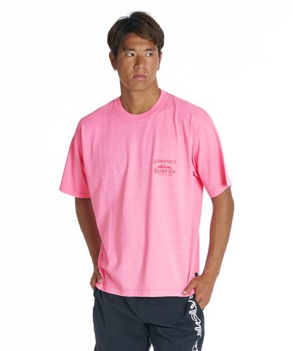 QUIKSILVER メンズ URBAN LOGO SS 半袖Tシャツ 速乾 UPF50+ ドライ