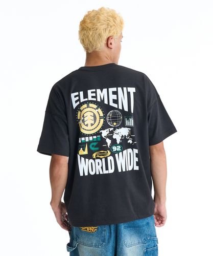 OUTLET】【吸水速乾＆ヘビーオンス】ELEMENT メンズ STRAIGHT BACK SS