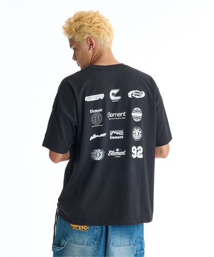 OUTLET】ELEMENT メンズ 24 TEPPEN SS Tシャツ BLK 【2024年秋冬モデル】