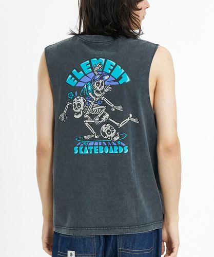 アメリカのトップチーム RENOWN メッシュTシャツ　77ネイビー OUTLET】ELEMENT メンズ TIMBER RIP NO SLEEVE Tシャツ 【2026年夏モデル】