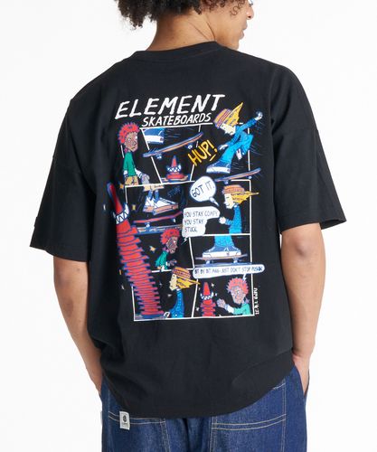 OUTLET】ELEMENT メンズ 24 TEPPEN SS Tシャツ BLK 【2024年秋冬モデル】 OUTLET】ELEMENT メンズ 24 TEPPEN SS Tシャツ BLK 【2024年秋冬モデル】