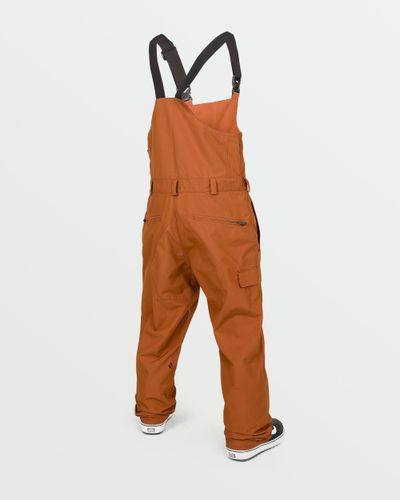 OUTLET】VOLCOM Mens Rain Gore-Tex Bib Overalls - Crimson