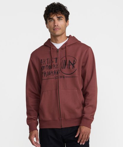 OUTLET】RVCA メンズ NEW BOX ZIP WRWB HD パーカー 【2025年秋冬モデル】