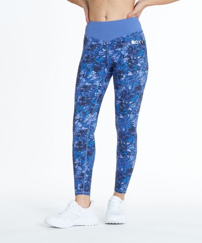 ROXY FITNESS FEEL FREE LEGGINGS VER2 サイド柄プリントレギンス /速