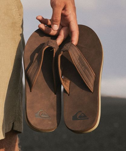 OUTLET】QUIKSILVER メンズ CARVER SUEDE PLUS スエードレザーサンダル