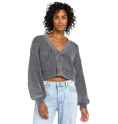 OUTLET】Roxy PRETTY PLEASE LS RIB クロップド丈トップス