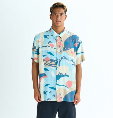 OUTLET】QUIKSILVER メンズ FUN SURF SHIRTS 半袖シャツ コットン