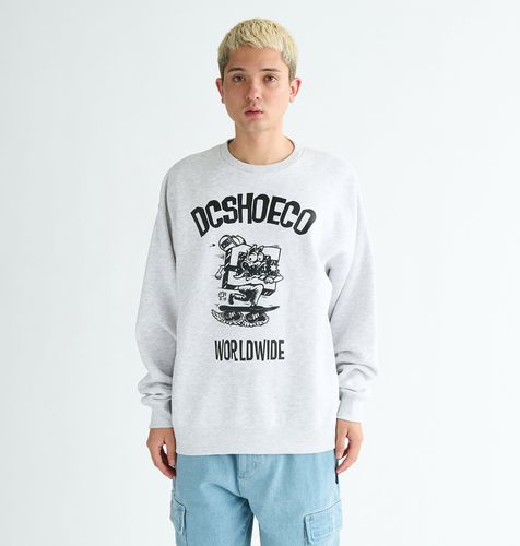 DC SHOESクルーネックスウェットウエア裏フリース OUTLET FAMILY SALE】DC Shoes 24 PIZZERIA CREWNECK PULLOVER