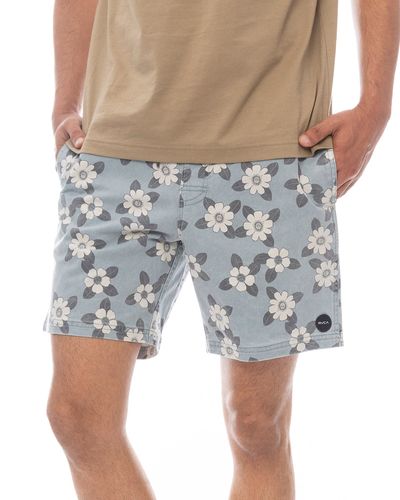 OUTLET】RVCA メンズ EXOTICA SEERSUCKER ELASTIC 17 ボードショーツ