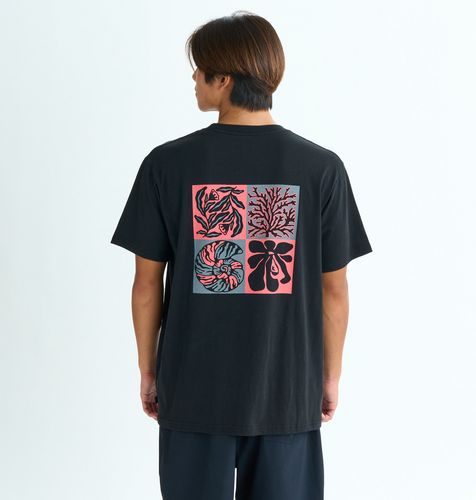 OUTLET】QUIKSILVER メンズ SOLARIS ST 半袖コットンTシャツ ルーズ