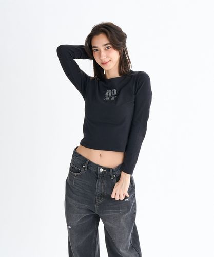 OUTLET】Roxy WAVES OF WARMTH ZIP UP LS ハーフジップ 裏起毛