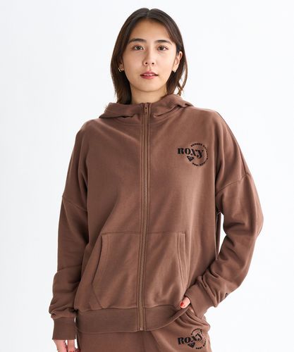 ROXY WITH HEART ZIP ジップジャケット スタンドカラー 丈短め【2026年