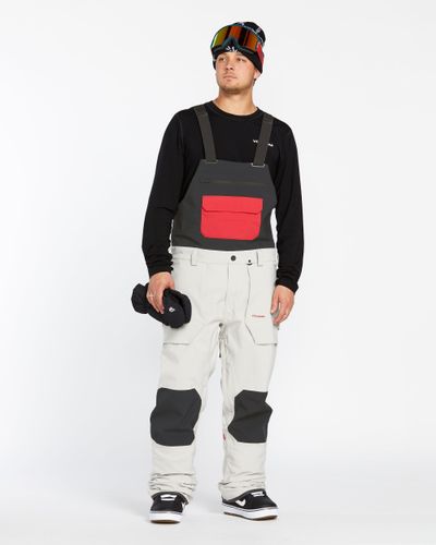 OUTLET】VOLCOM Mens Rain Gore-Tex Bib Overalls - Crimson