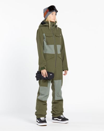 OUTLET】VOLCOM Womens Shiloh Snow Suit - Leopard