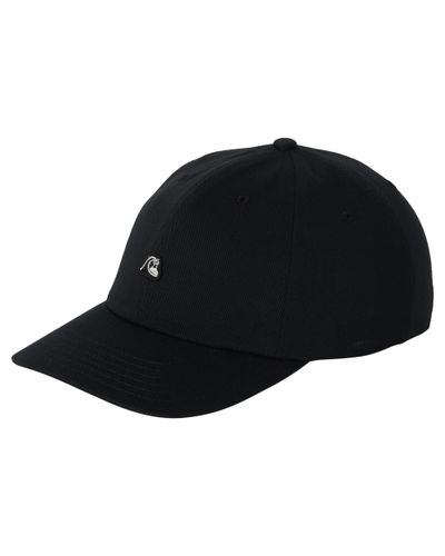 QUIKSILVER メンズ DECADES COTTON H TRUCKER キャップ レザー風ロゴ