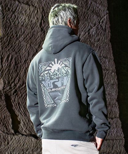 QUIKSILVER メンズ PG PILE WASH ZIP HOODIE 長袖パーカー パイル地