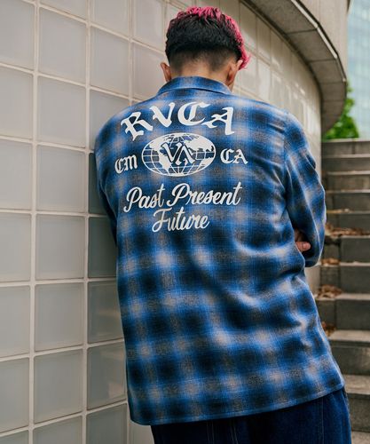 OUTLET FAMILY SALE】RVCA メンズ DAYSHIFT HICKORY OVERSHIRT 長袖